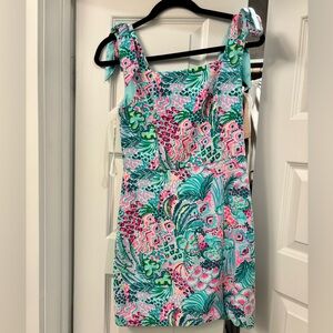 Lilly Pulitzer Linnae Romper Multi Banana Split size 0
